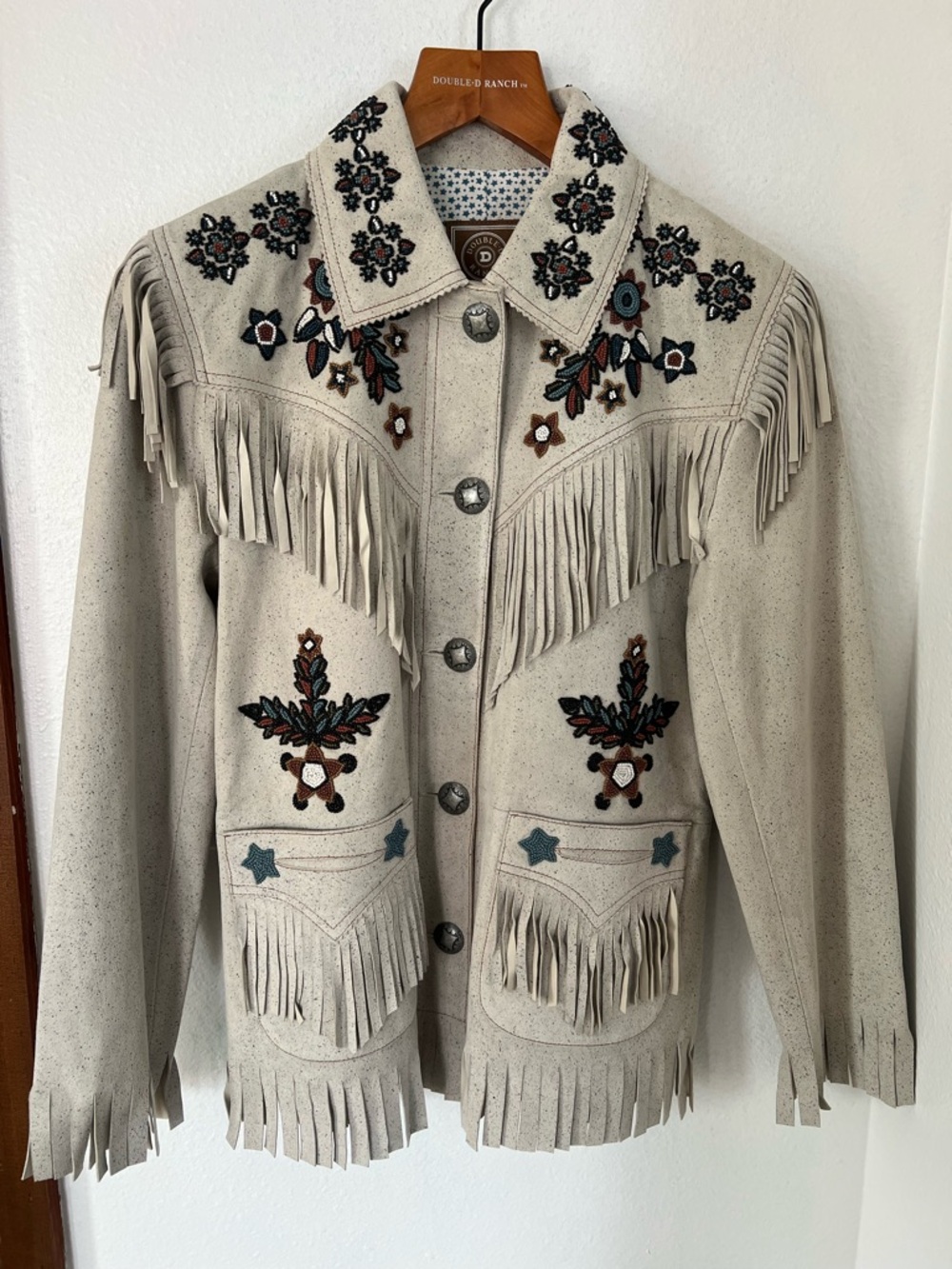 Double D Ranch Fringe Jacket with Floral Embroidery